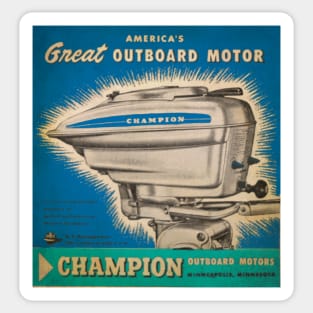 Champion Outboards Sticker